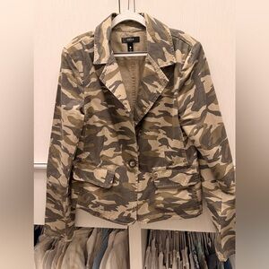 Aqua Women's Camouflage Blazer, XS, NEW
